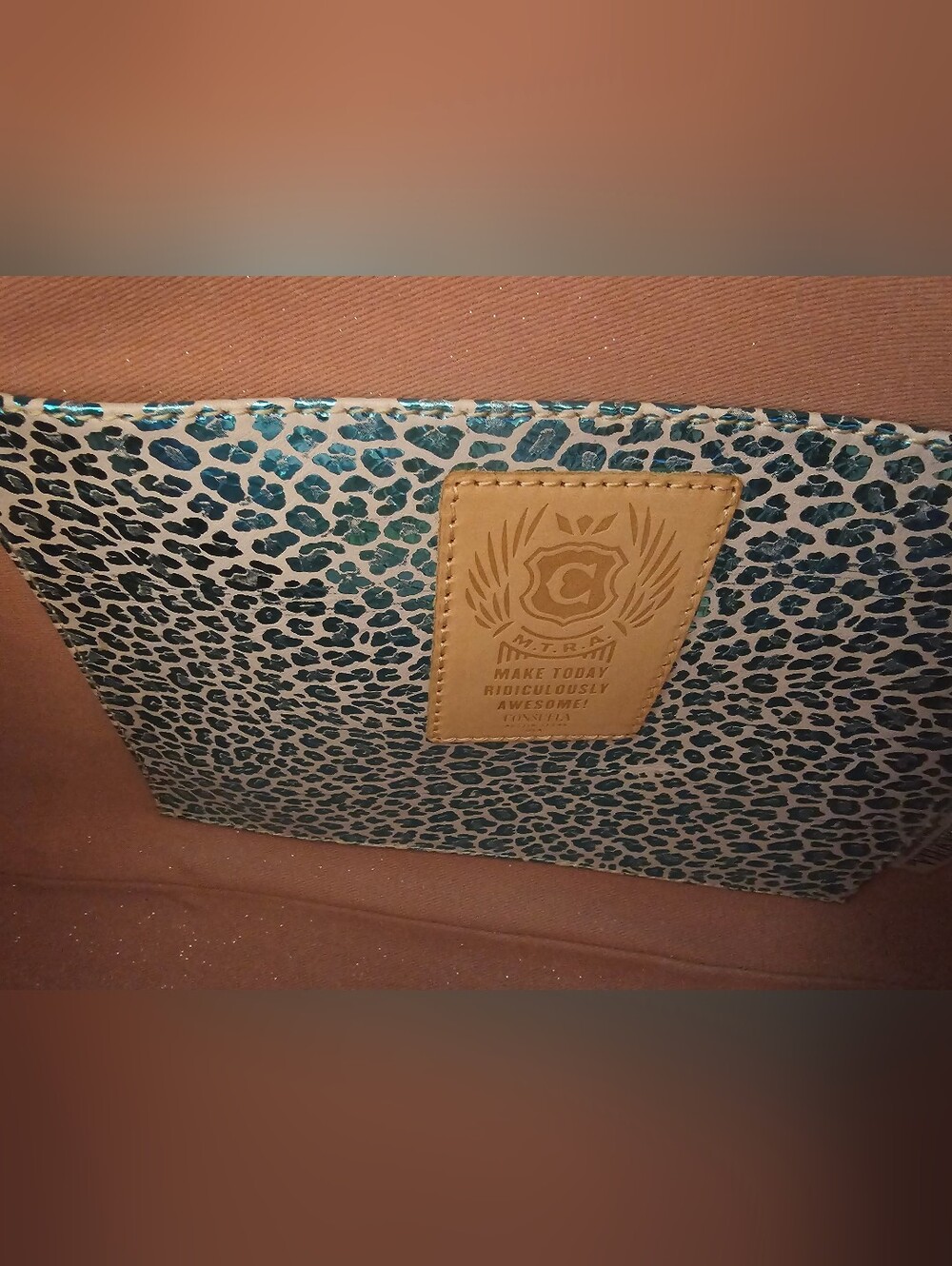 Consuela Gloria Commuter Tote NWT Iridescent Leather Work Travel Bag - Picture 9 of 16